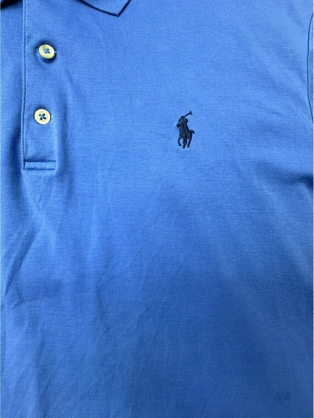 Polo Ralph Lauren Classic Fit Polo Shirt Mens Large Blue Short Sleeve Pony Logo